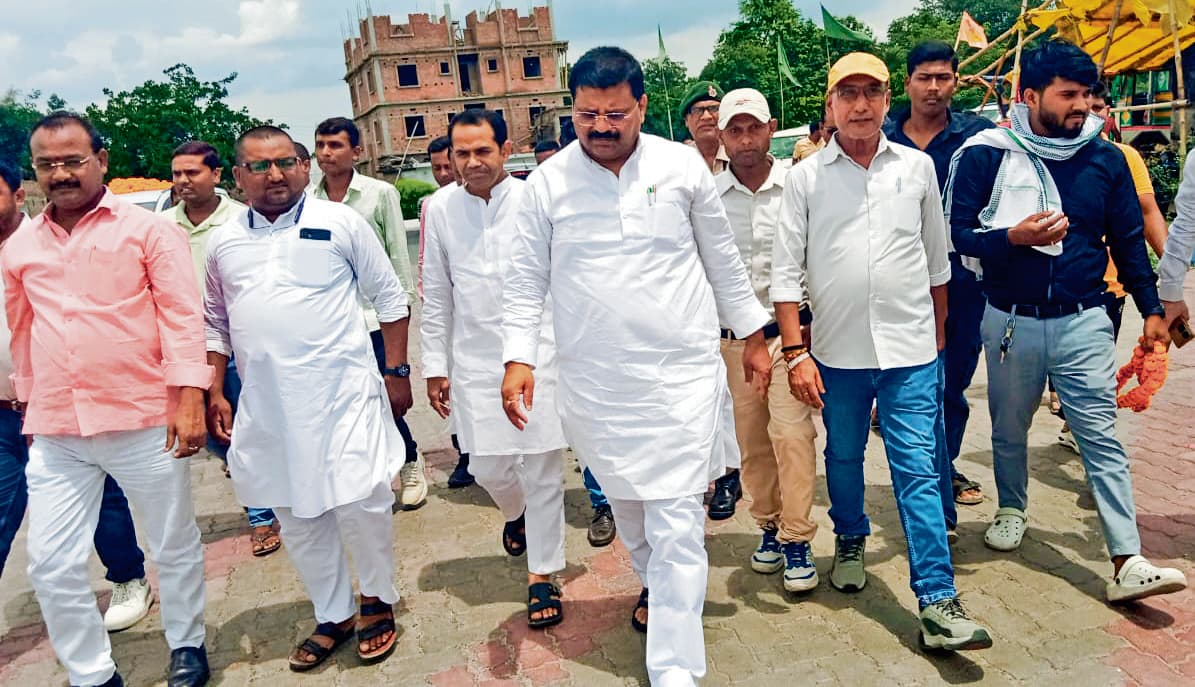 Hajipur News : नीतीश कुमार के नेतृत्व में फिर बनेगी मजबूत सरकार : उमेश कुशवाहा