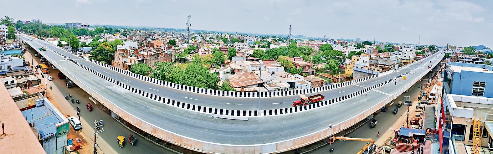 Ranchi News : सिरमटोली फ्लाइओवर : 300 टन वजन से केबल स्टे ब्रिज की क्षमता का होगा टेस्ट