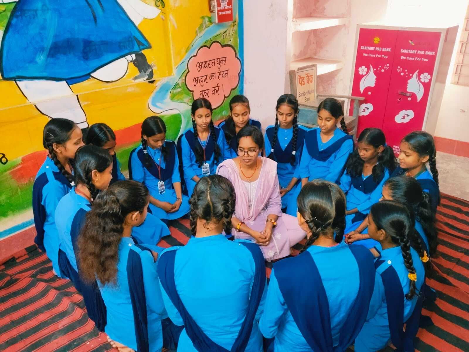 Samastipur News:माहवारी स्वच्छता व प्रबंधन के बारे में किया गया जागरूक