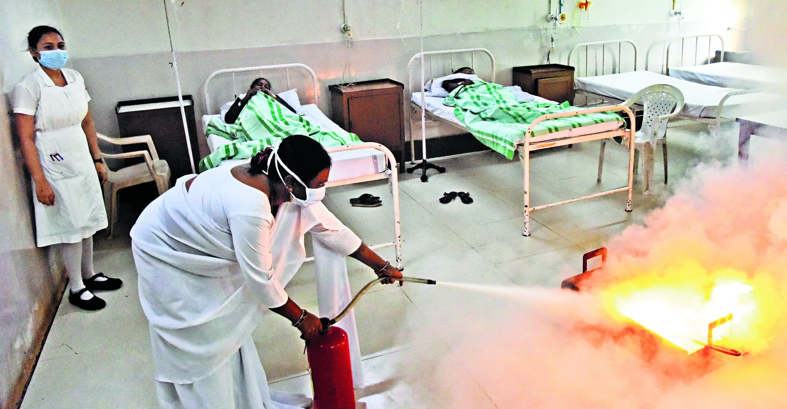 Rourkela News: आइजीएच में आग से बचाव को किया गया कौशल का प्रदर्शन