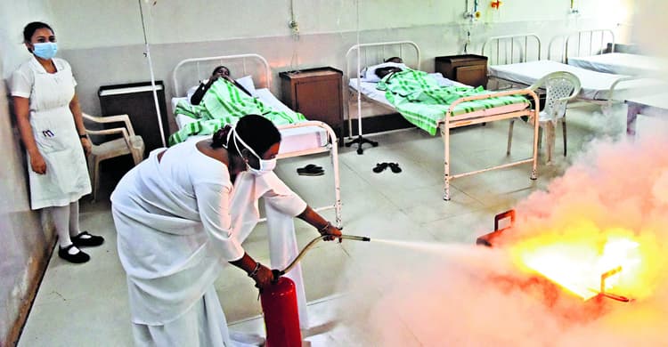 Rourkela News: आइजीएच में आग से बचाव को किया गया कौशल का प्रदर्शन