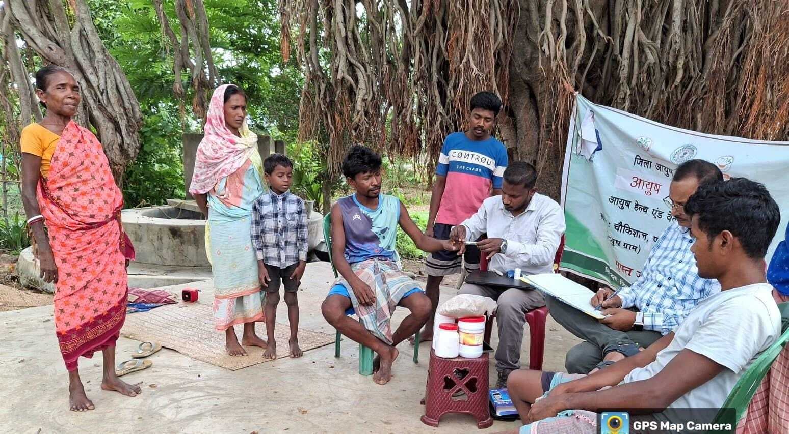 आयुष शिविर 160 लोगों की हुई निशुल्क स्वास्थ्य जांच