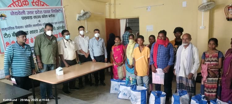 190 टीबी मरीजों को पचुवाड़ा साउथ से मिले पोषण किट