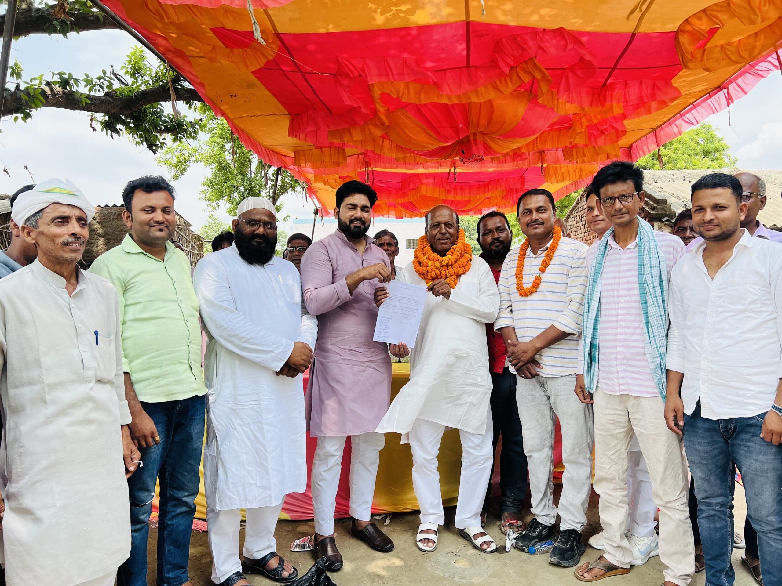 प्रो अली अकबर अंसारी लगातार छठी बार निर्विरोध बने राजद प्रखंड अध्यक्ष