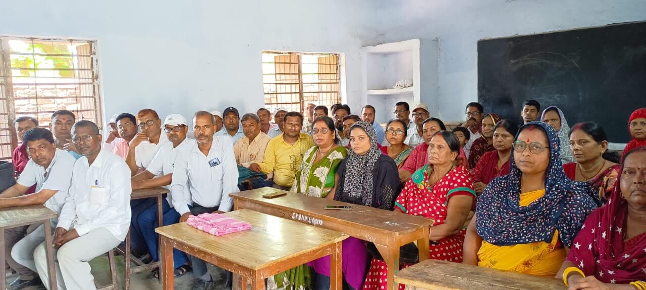 Samastipur News:टीचर्स एसोसिएशन ने हरिओम को दी भावभीनी श्रद्धांजलि