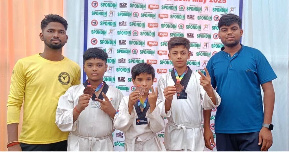 ताइक्वांडो खिलाड़ियों ने तीन कांस्य पदक जीते