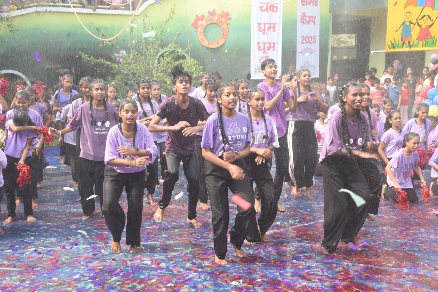 किलकारी : रेन डांस के साथ समर कैंप का हुआ आगाज