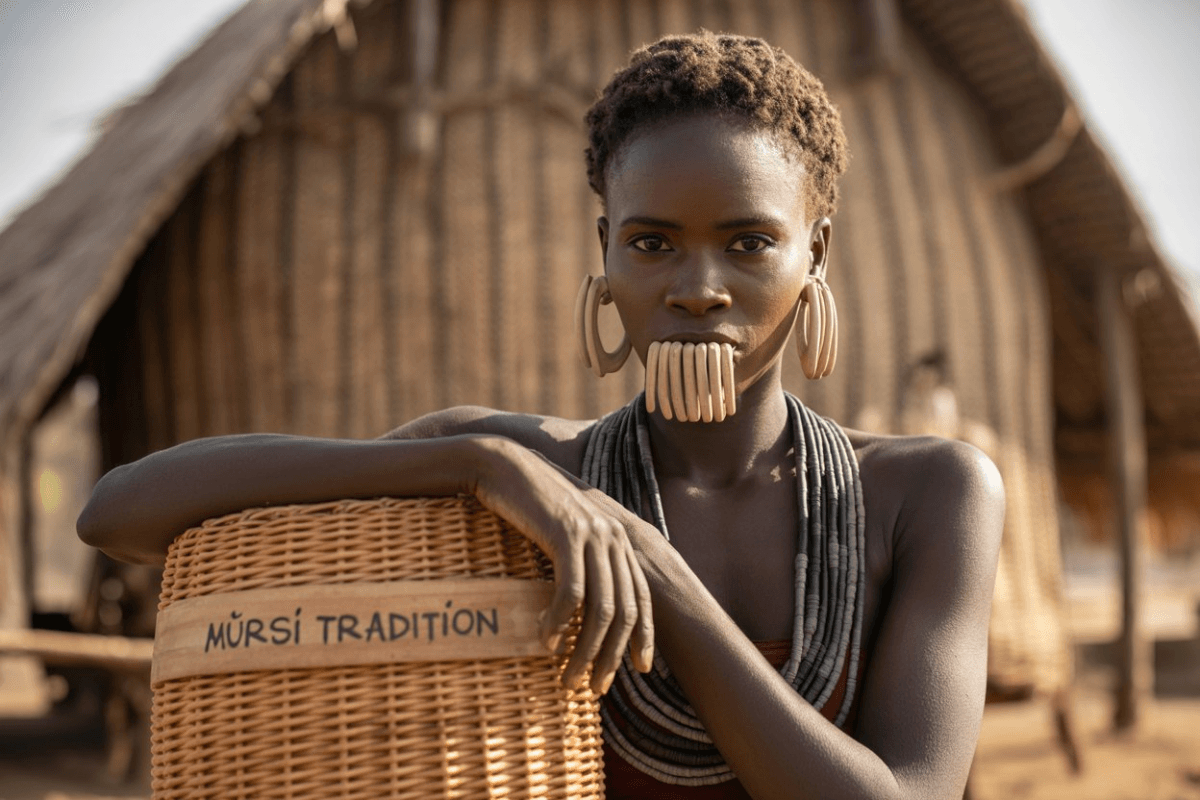 AI IMAGE OF Mursi Tribe Tradition