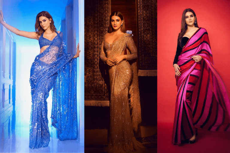 saree gown style, cape saree, trendy saree 2025