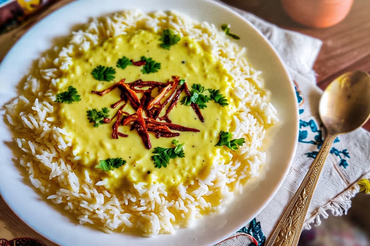 Kadhi Chaawal Recipe: सिंपल से लंच को बनाएं बच्चों का फेवरेट, यहां जानें कढ़ी चावल बनाने का आसान तरीका