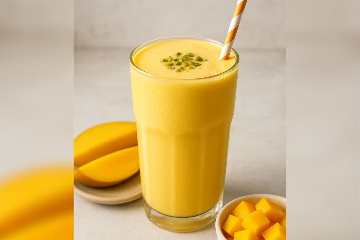 Mango Lassi: गर्मी में राहत का देसी इलाज, घर पर बनाएं ठंडी-मीठी मैंगो लस्सी
