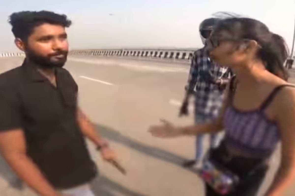 patna marine drive viral video| Video of a girl fighting with her ex-boyfriend at Patna Marine Drive goes viral