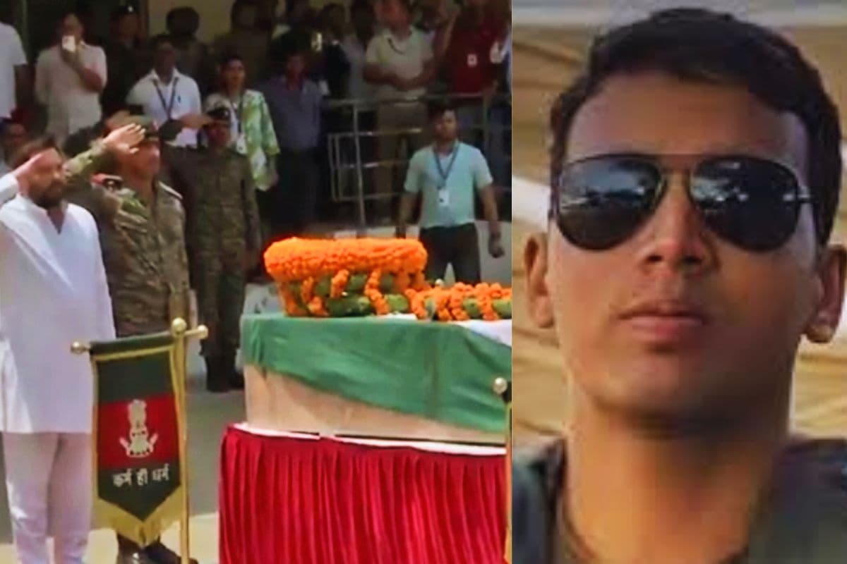 बिहार पहुंचा शहीद जवान रामबाबू का पार्थिव शरीर, पटना एयरपोर्ट पर तेजस्वी यादव ने भी दी श्रद्धांजलि