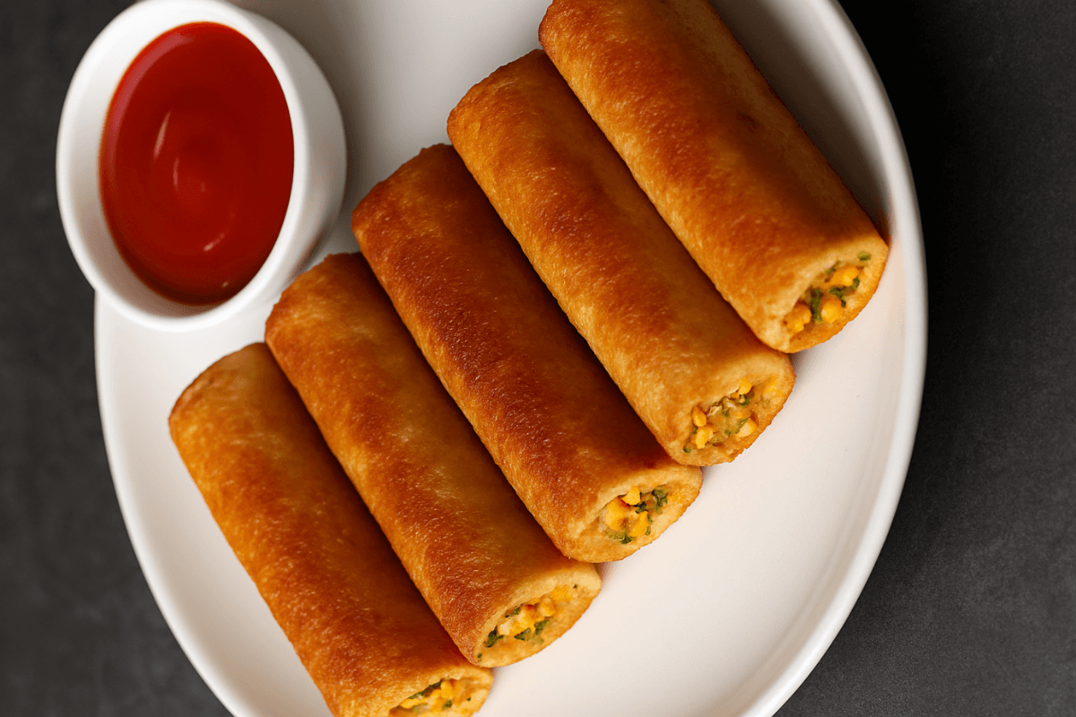 Paneer Bread Roll Recipe