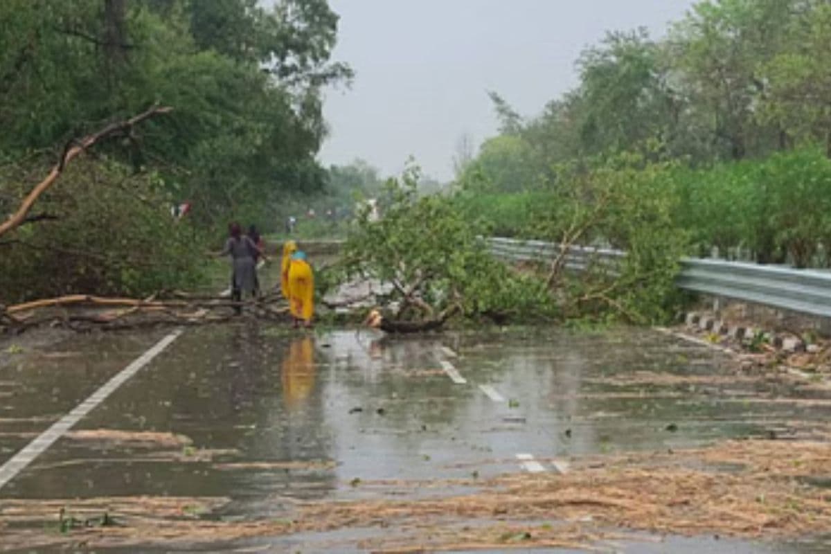 सीवान का बदला मौसम, आंधी-बारिश में उड़े करकट, पेड़ और पोल गिरने से बिजली आपूर्ति ठप