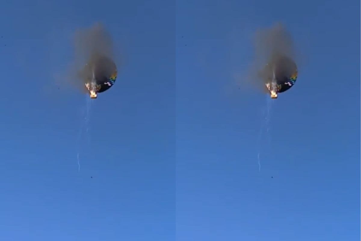 हवा में बना आग का गोला, 8 लोगों की दर्दनाक मौत, देखें वीडियो