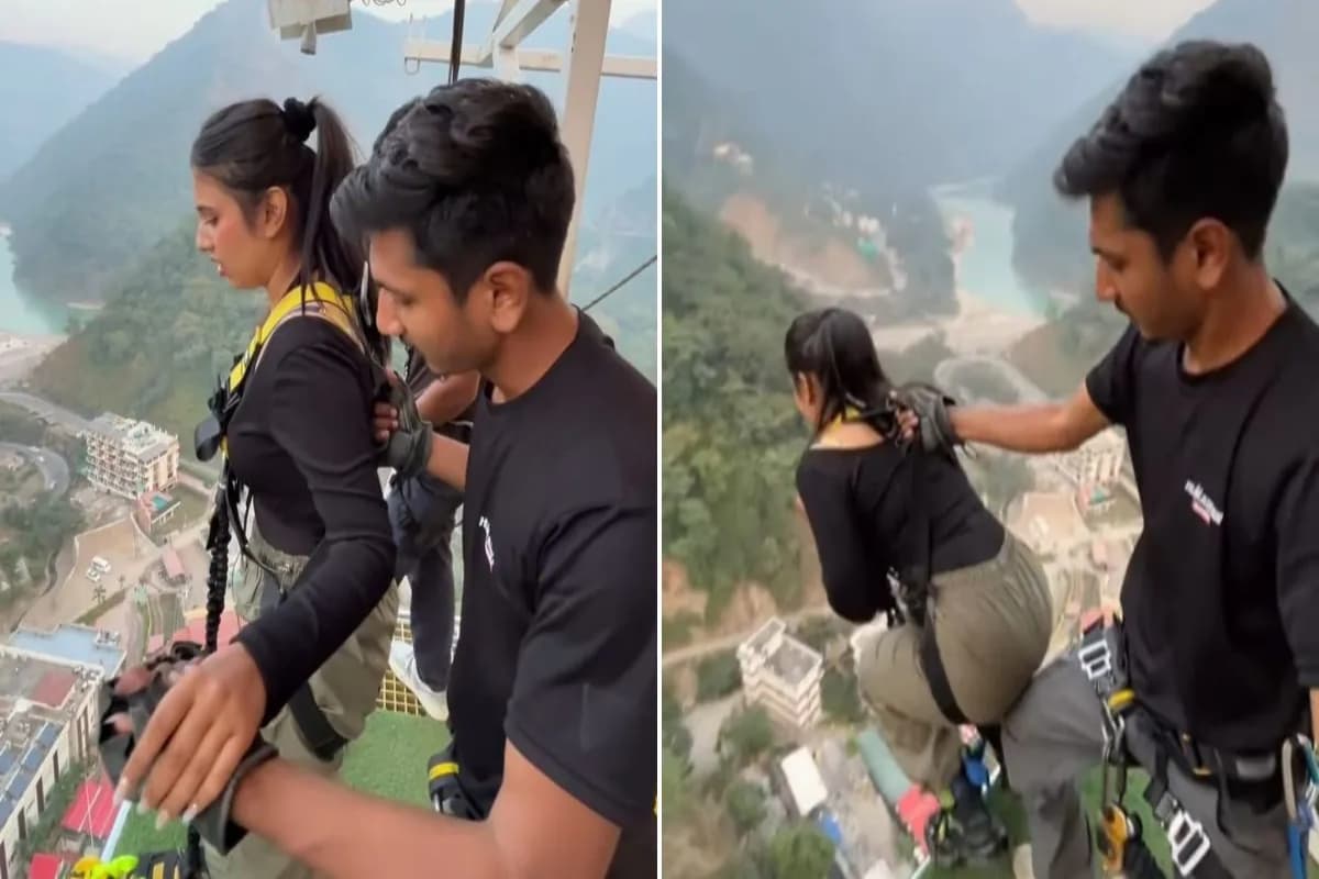Watch: बंजी जंपिंग कर रही लड़की को ट्रेनर ने दिया इंस्पिरेशन का ऐसा डोज, लोग बोले- तुम पहले क्यों नहीं मिले भाई? देखें Viral Video