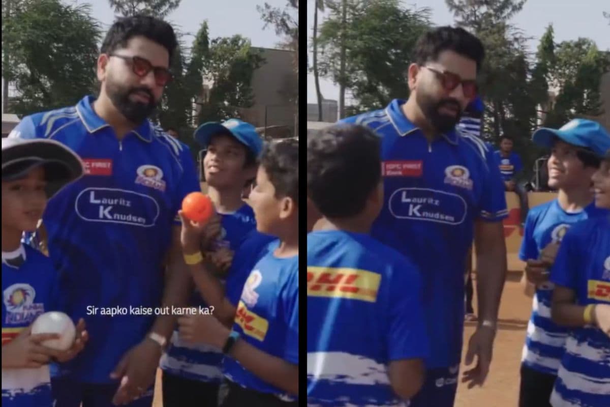 सर! आपको कैसे आउट करने का? बच्चों ने पूछा, रोहित शर्मा ने दिया ऐसा लोट-पोट करने वाला जवाब, देखें वीडियो