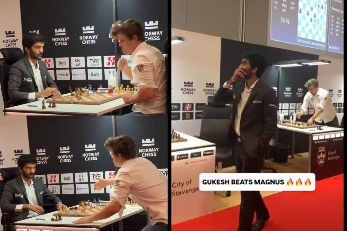 D Gukesh vs Magnus Carlsen.