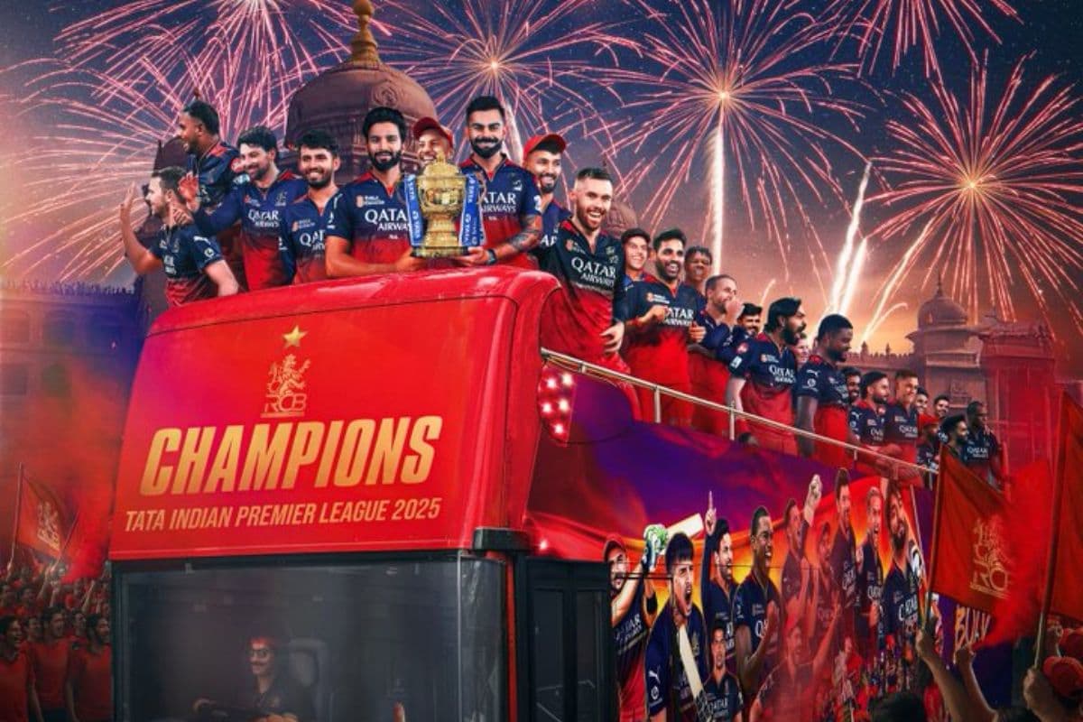 RCB Victory Parade after Winning IPL 2025 in Bengaluru. RCB Victory Parade after Winning IPL 2025 in Bengaluru.