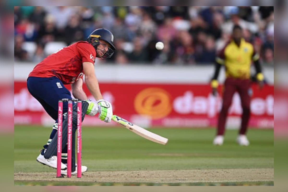 Jos Buttler in ENG vs WI 1st T20I.