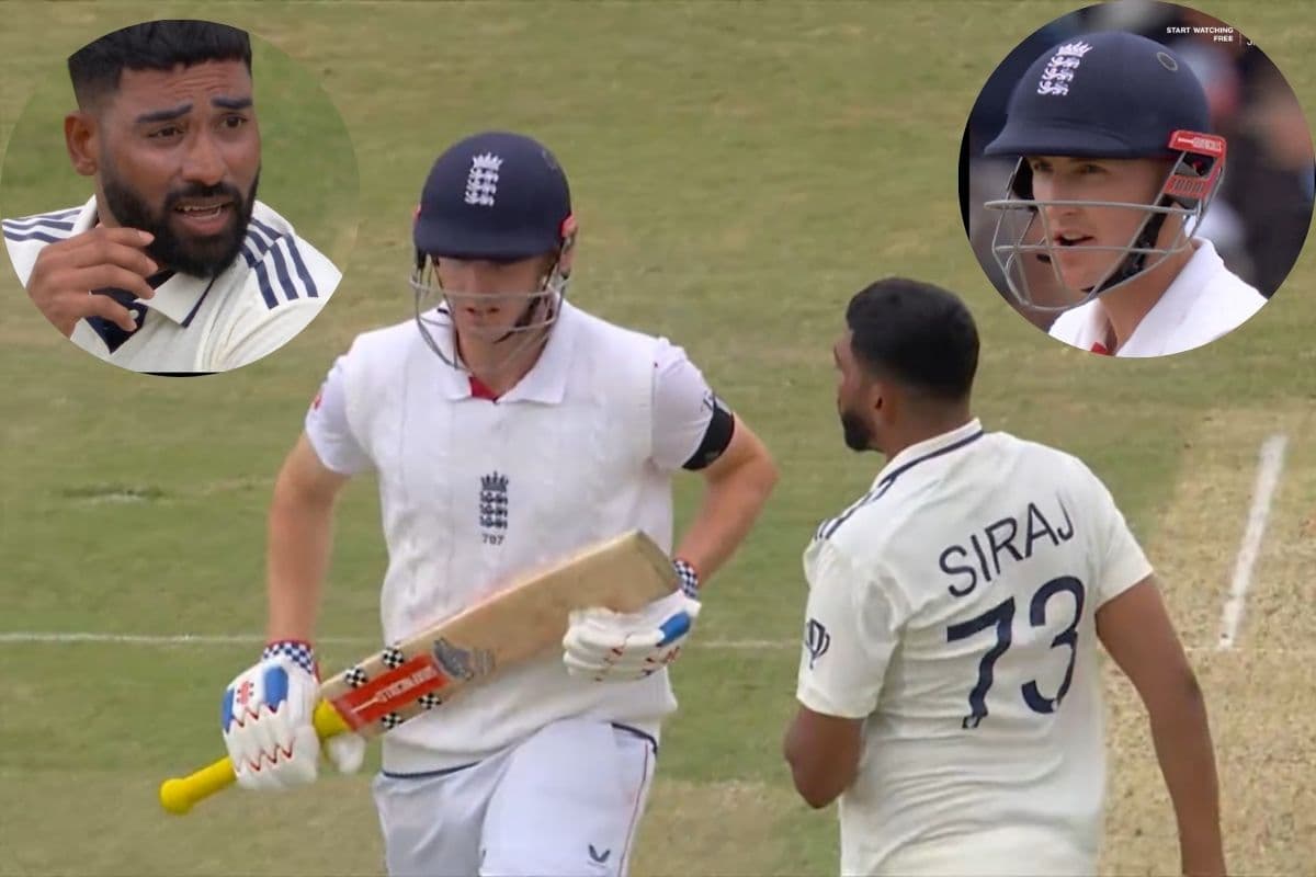 IND vs ENG Mohammad Siraj and Harry Brook Heated Argument.