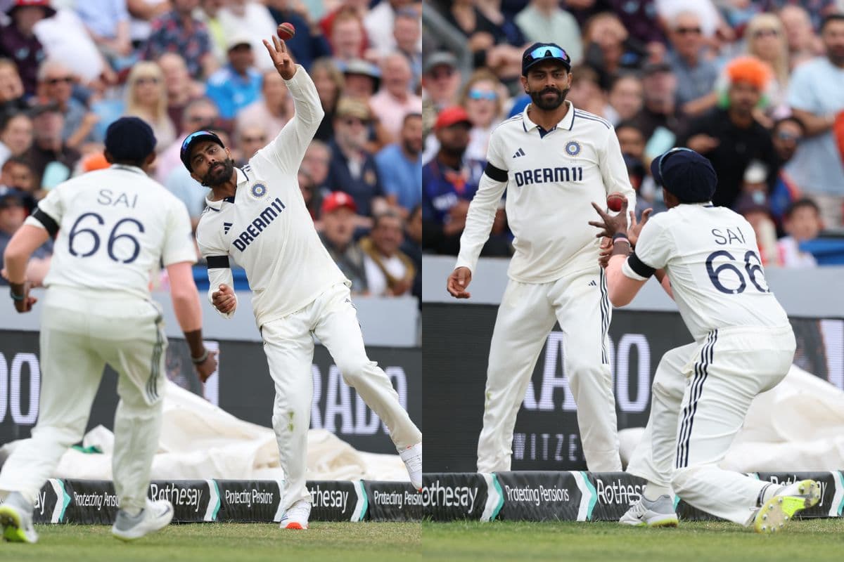 Ravindra Jadeja and Sai Sudharsan combined catch.