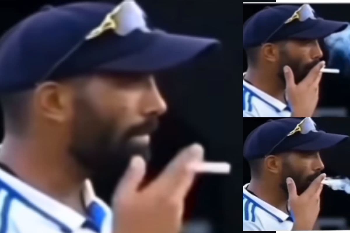 Fact Check Jasprit Bumrah Smoking Cigarette.