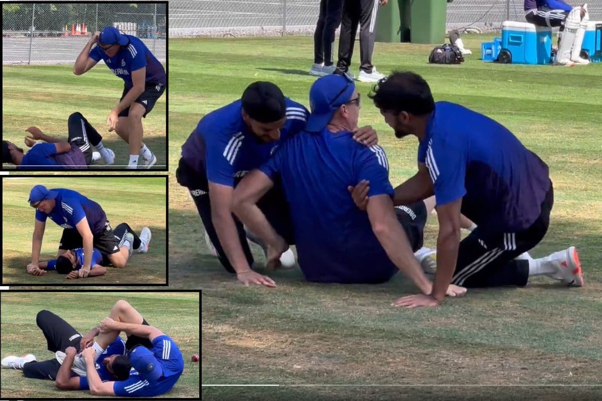 शुरू हो गई WWE फाइट, कोच मोर्कल से टैग टीम में भिड़े अर्शदीप और आकाश दीप, देखें वीडियो