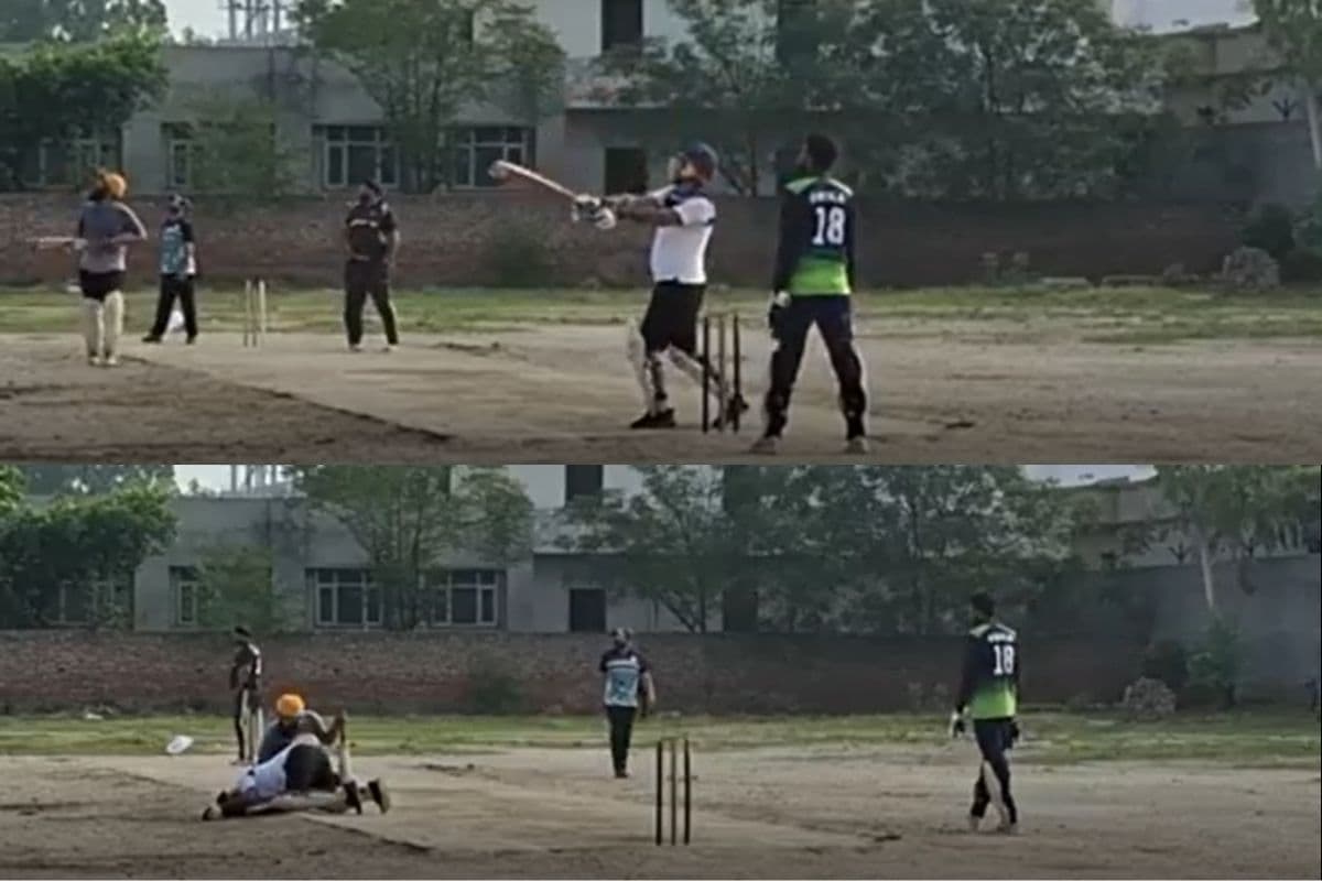 Harjit Singh heart attack on Cricket field Ferozepur Punjab.