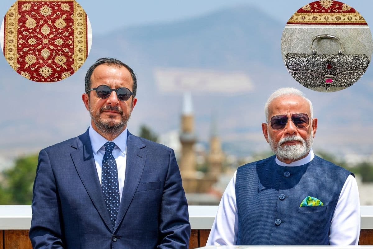 PM Modi Gifts: कश्मीरी कालीन, आंध्र का चांदी पर्स; साइप्रस के राष्ट्रपति और प्रथम महिला को पीएम मोदी का विशेष उपहार