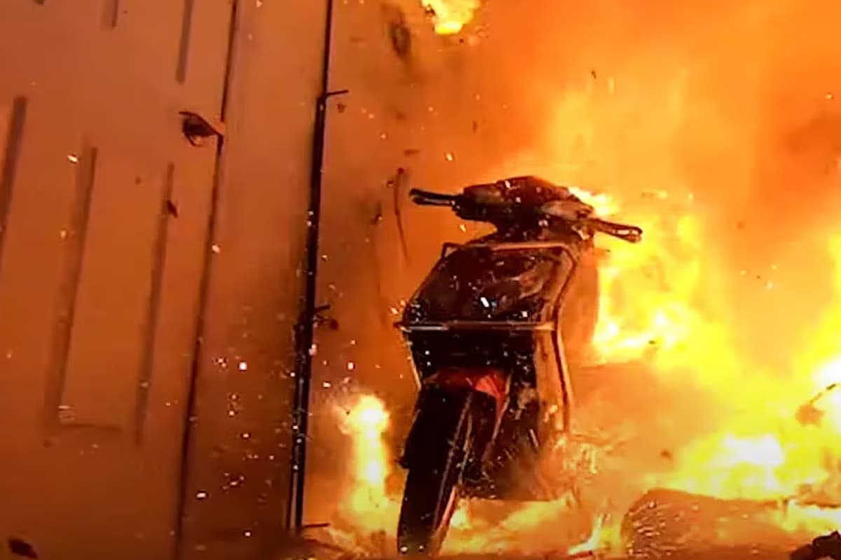 Electric Scooter Fire