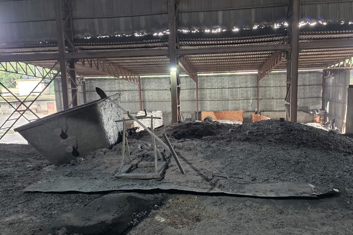 Explosion in blast furnace