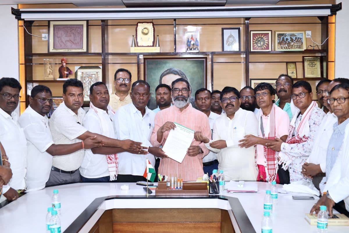 Hemant Soren with santhali