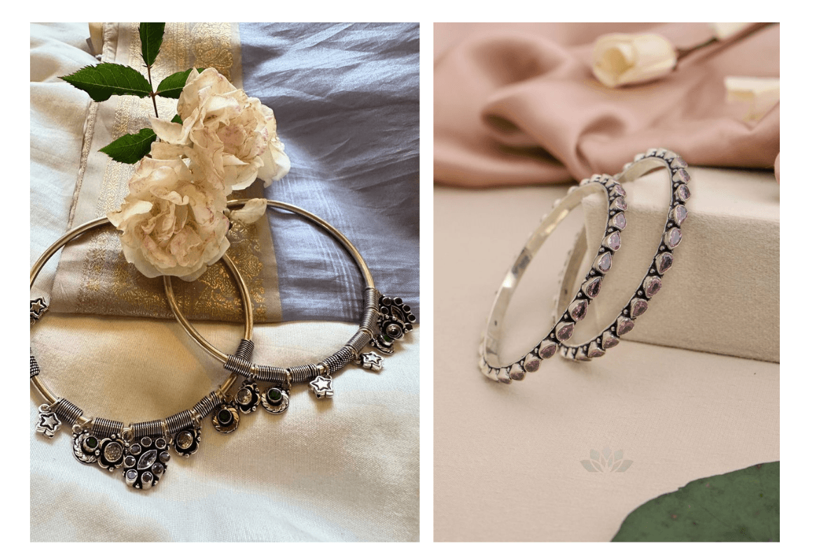 Oxidised Kada Bangles