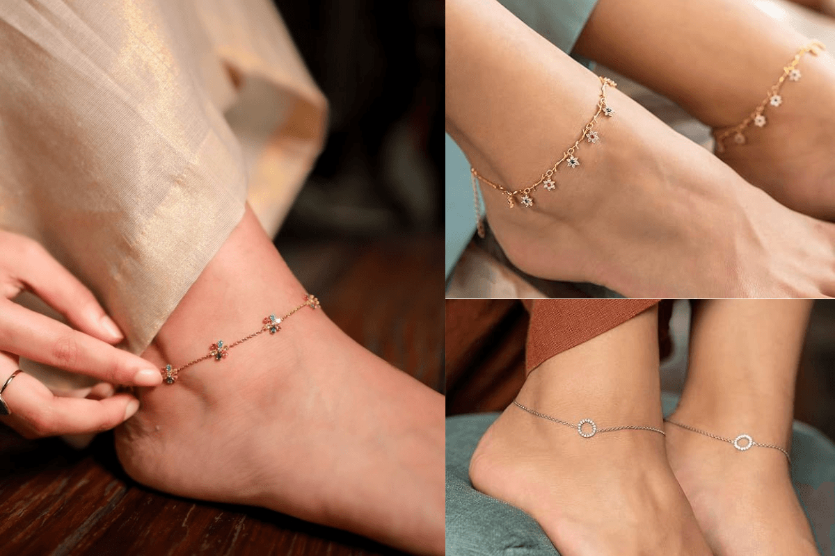 Golden Chain Payal Design