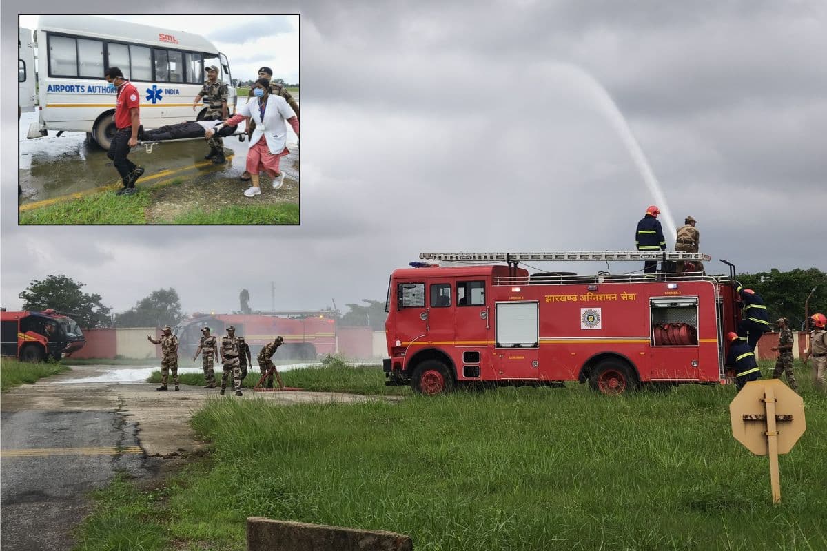 Mock Drill at Ranchi Airport