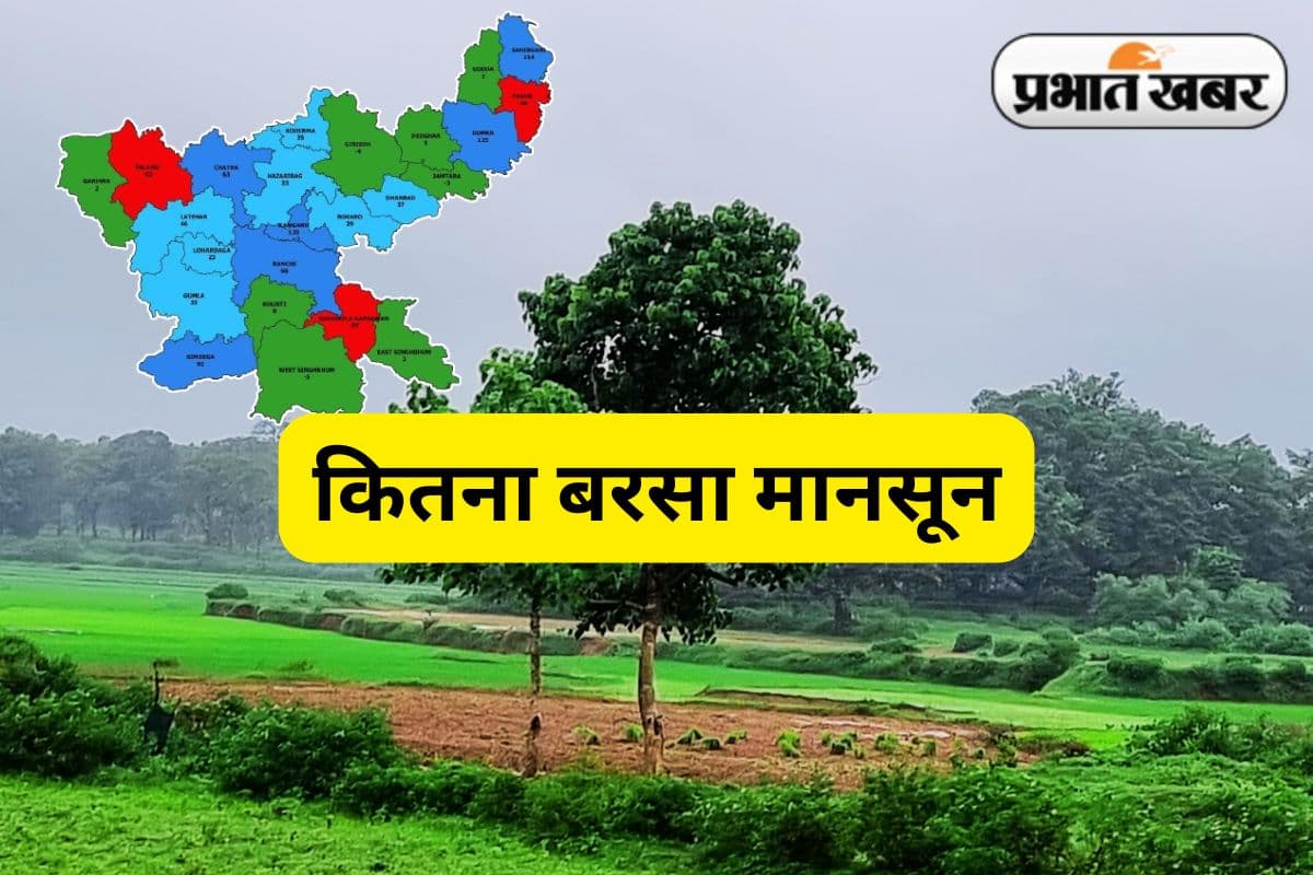 देवघर, पाकुड़ और गोड्डा को छोड़ पूरे झारखंड में झूम के बरसा मानसून, जानें अब तक कितनी हुई बारिश