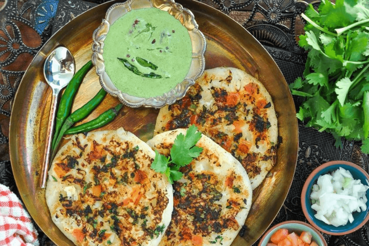 Poha Dahi Uttapam Recipe