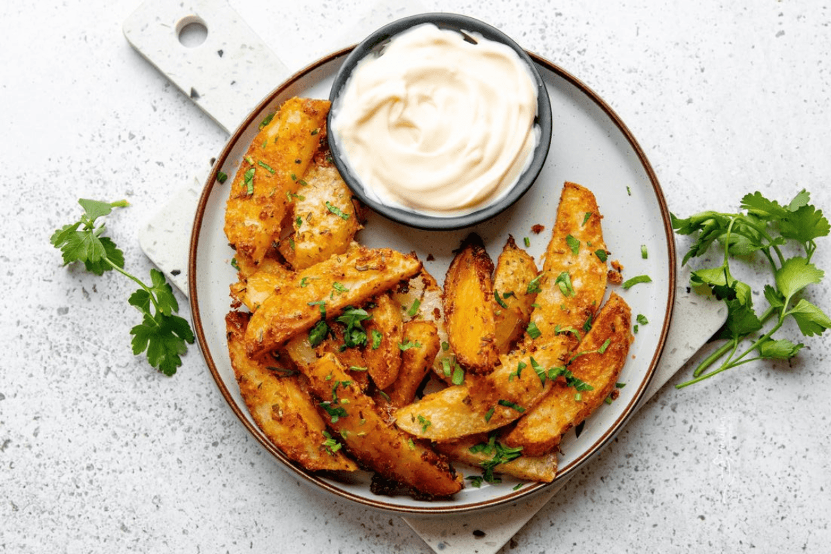 Crispy potato wedges recipe Potato wedges for breakfast