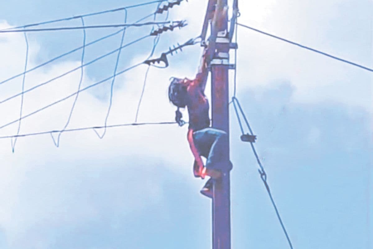 Gaya: भाभी के तानों से नाराज ननद पोल पर चढ़ी, गांववालों ने बिजली कटवा बचायी जान