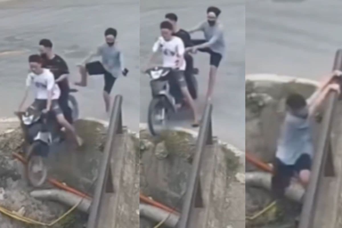Viral Video: तीन दोस्त थे बाइक पर सवार, दो गिरे नाली में, एक ने किया कुछ ऐसा कि देखकर उड़ जाएंगे होश