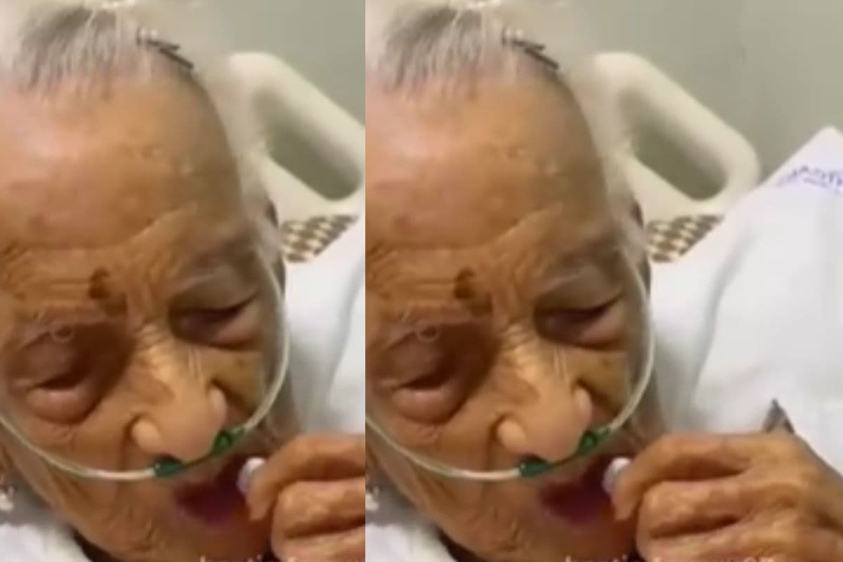 प्राण जाए पर मेकअप न जाए, बिमारी में भी सजना नहीं भूली दादी, अस्पताल में लिपस्किट लगाते हुए वीडियो वायरल