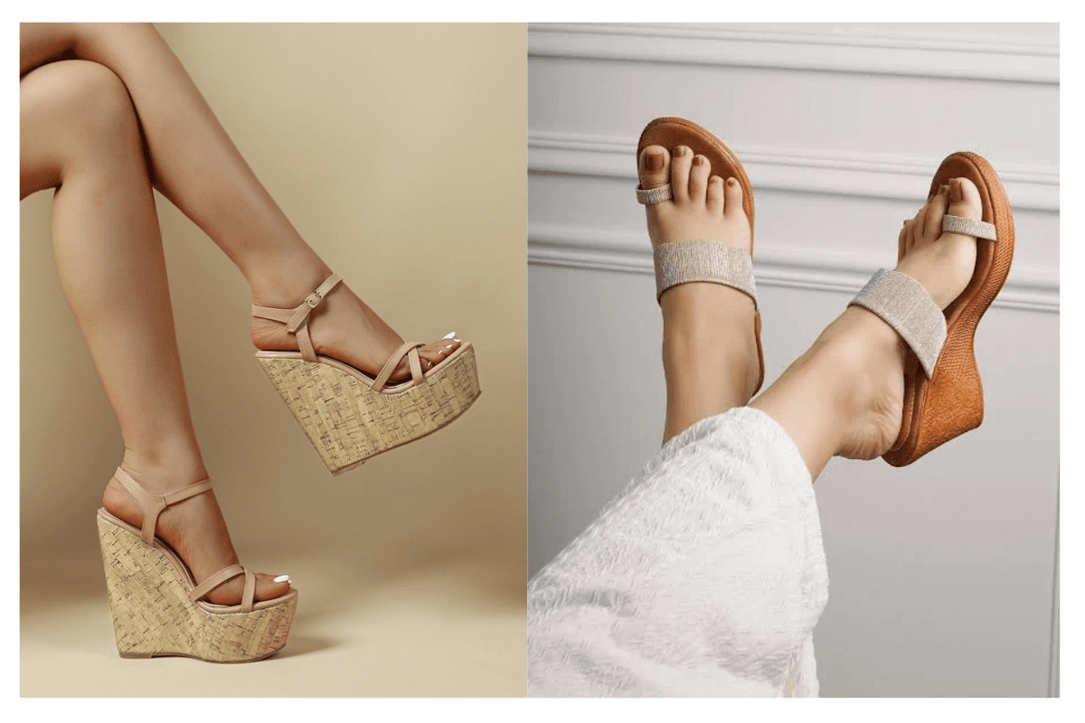 Latest wedge heel styles for girls

