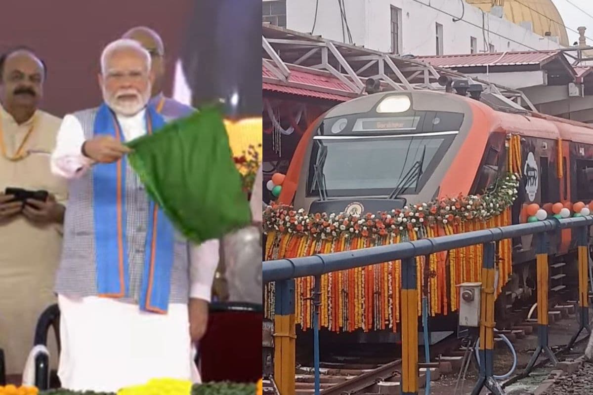 PM Modi Bihar Visit: पाटलिपुत्र-गोरखपुर वंदे भारत एक्सप्रेस को प्रधानमंत्री ने दिखाई हरी झंडी, केसरिया रंग वाली ट्रेन में मिलेंगी ये खास सुविधाएं