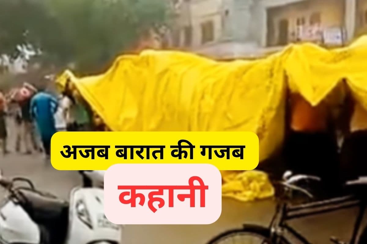 Viral Video : आसमान से बारिश, नीचे बाराती, बीच में तिरपाल, हंसते–हंसते लोटपोट हो जाएंगे वीडियो देखकर