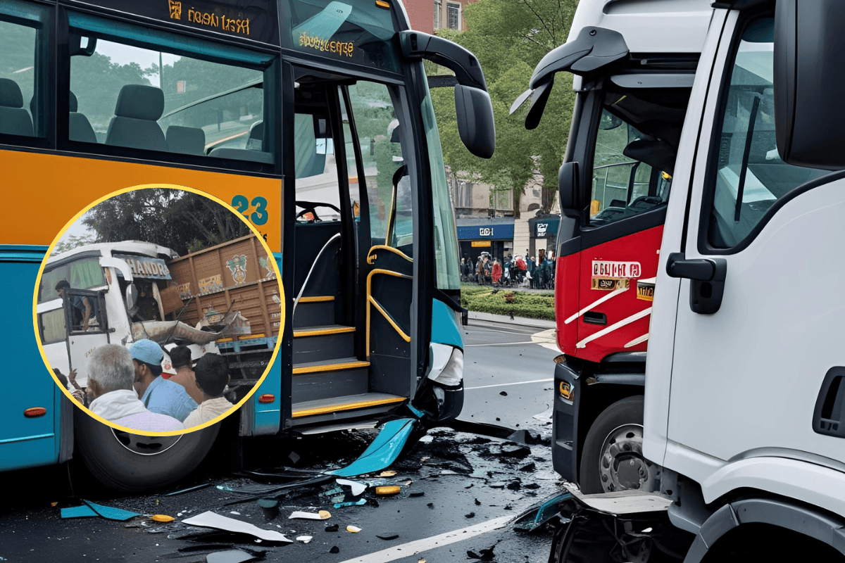Bus Accident: NH-27 पर स्लीपर बस और ट्रक की भीषण टक्कर, यात्रियों में मची चीख-पुकार