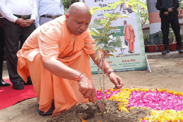 योगी ने चलाया ‘एक पेड़ मां के नाम’ अभियान, एक दिन में लगेंगे 35 करोड़ पौधे