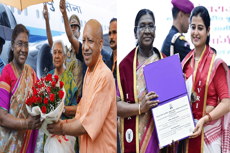 बरेली पहुंचीं राष्ट्रपति द्रौपदी मुर्मू, मेधावियों को खुद बांटे गोल्ड मेडल, शहर में अभूतपूर्व सुरक्षा इंतजाम