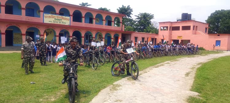 साइकिल रैली निकाल पर्यावरण संरक्षण का संदेश दिया